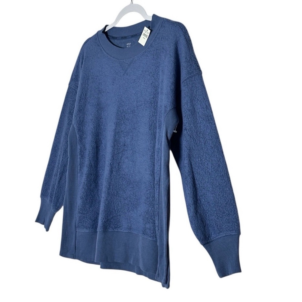 New Aerie Sweatshirt Top Women's XS Blue Cozy Oversized Outdoor‎ Classic